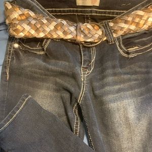 NWOT No Boundaries Jeans and belt
